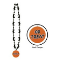 Bat Bead Necklace with Trick or Treat Medallion